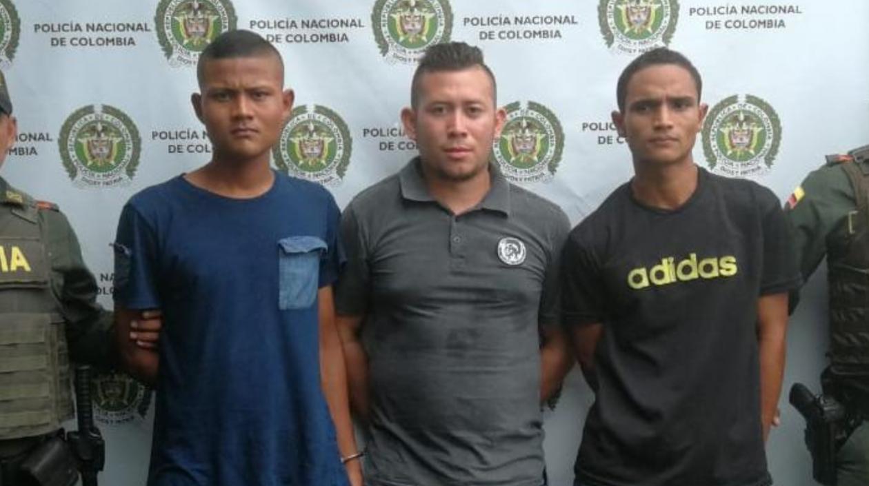 Los capturados en la URI de la Fiscalía.