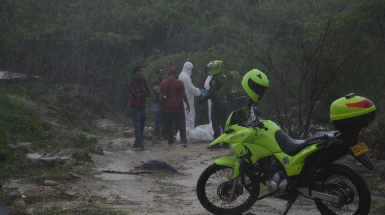 Lugar donde hallaron a la pequeña María José.