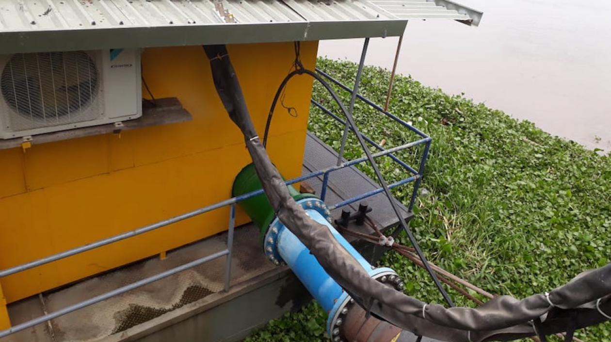 La tarulla en la estación de captación.