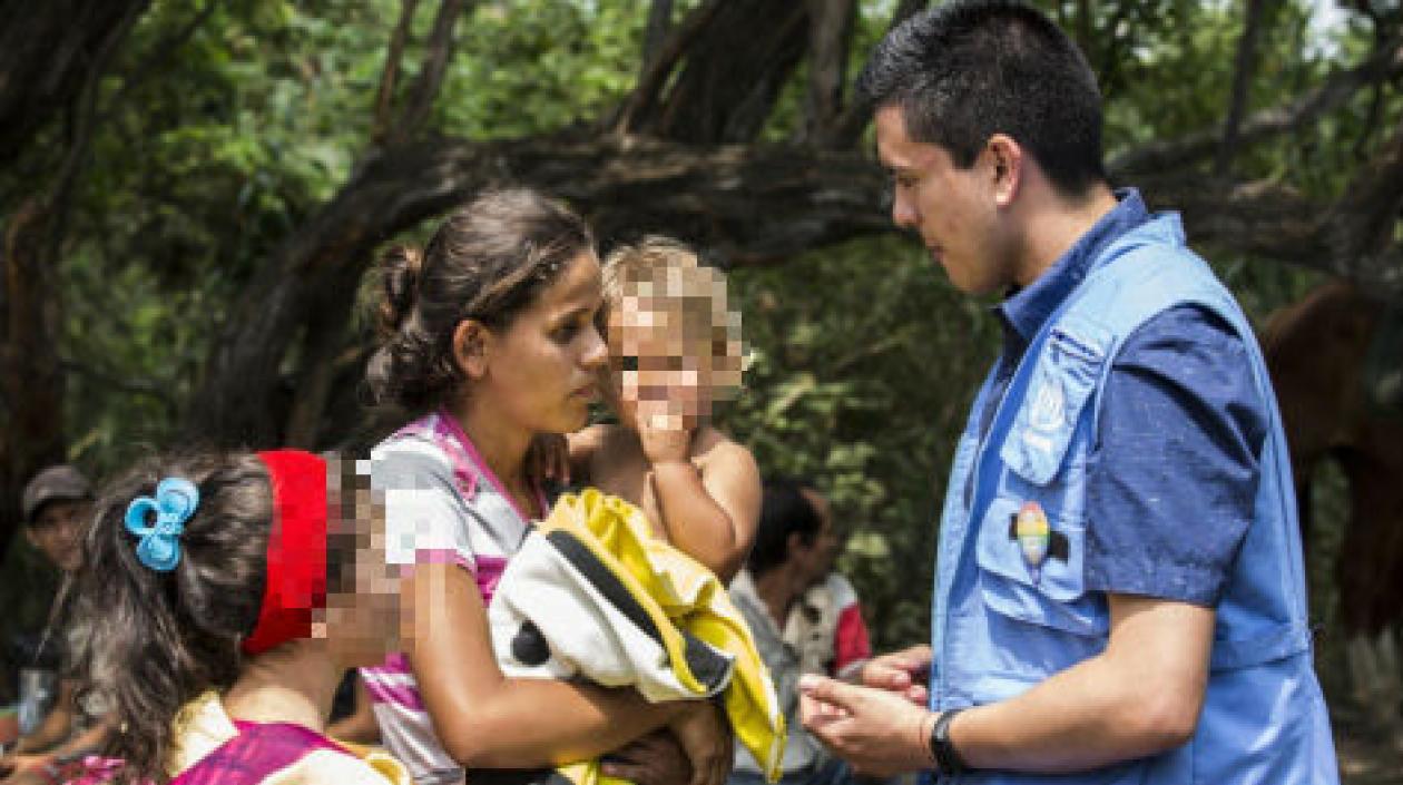 Los venezolanos llegan por protección a Colombia.