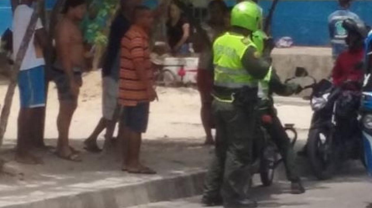 Lugar donde resultó herida una mujer en la Ciudadela Metropolitana