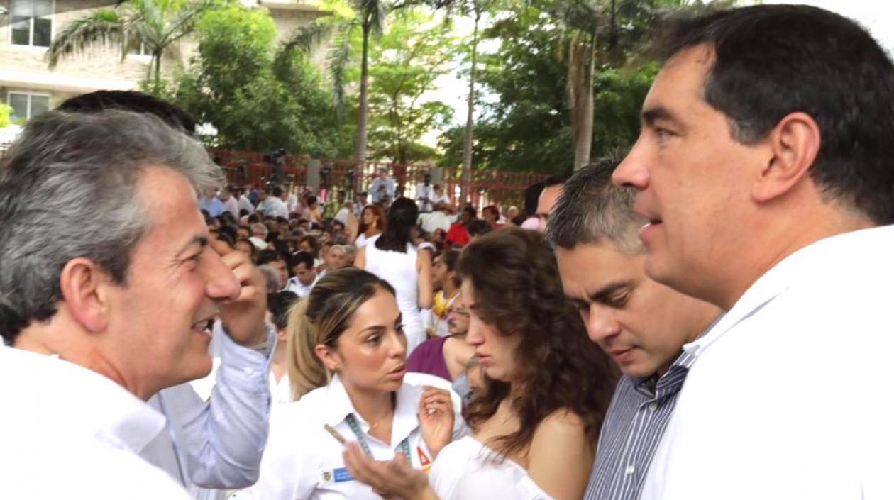 El vicepresidente de la ANI, Carlos García Morales, acompañando el sector transporte en Valledupar.