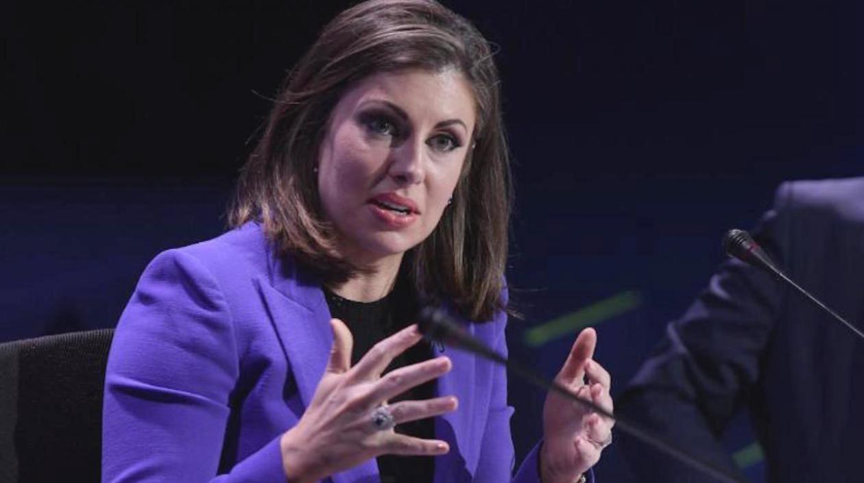Morgan Ortagus, portavoz del Departamento de Estado.