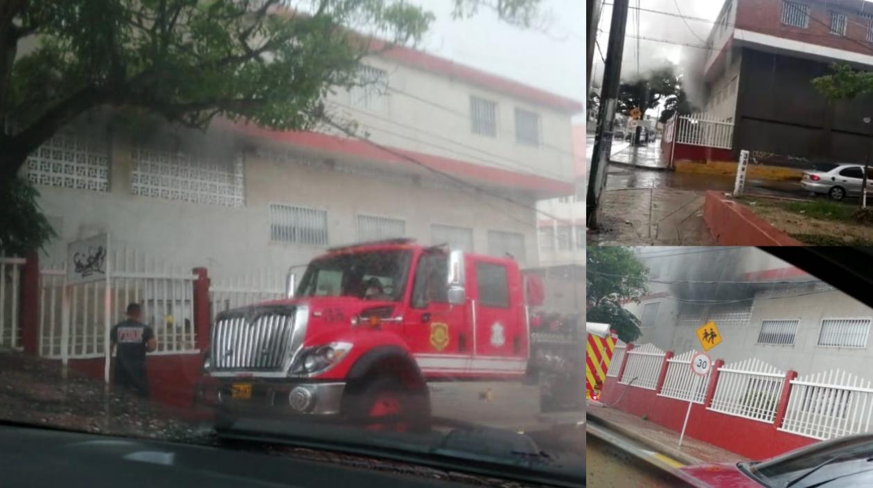 Imágenes del incendio.