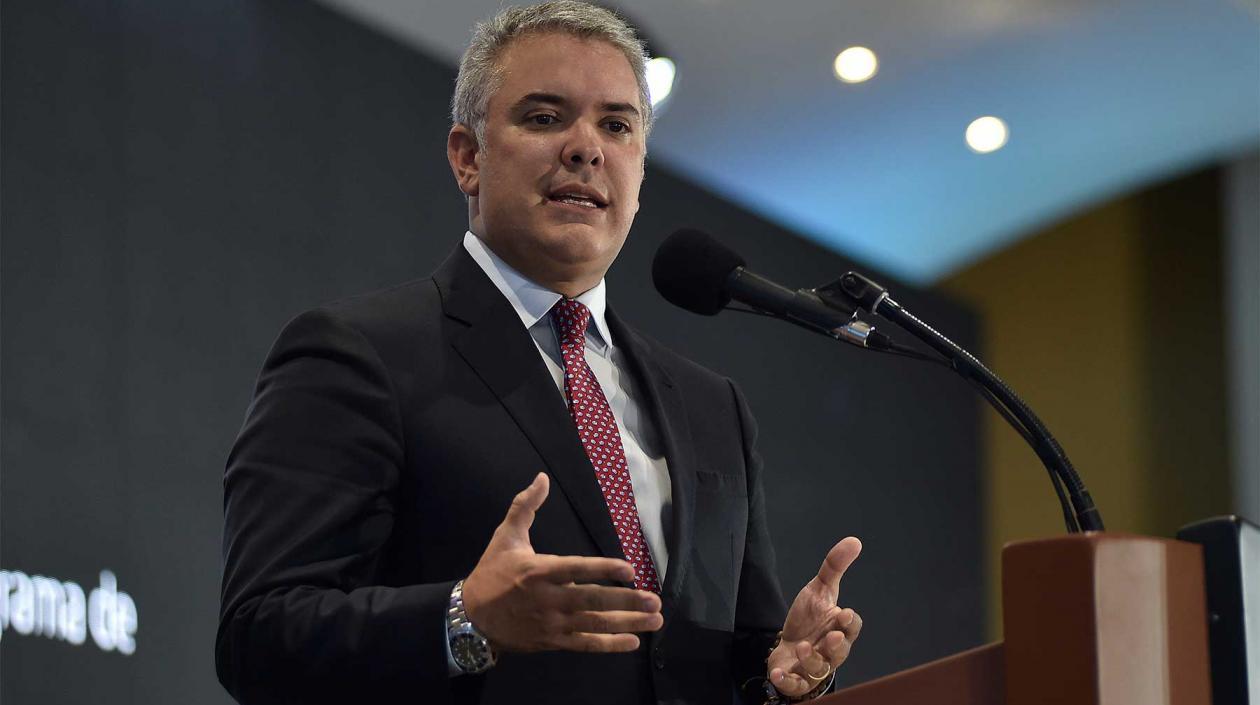 El Presidente de la República, Iván Duque.