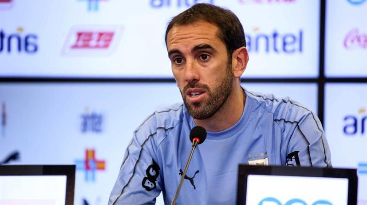 El defensa uruguayo Diego Godín.