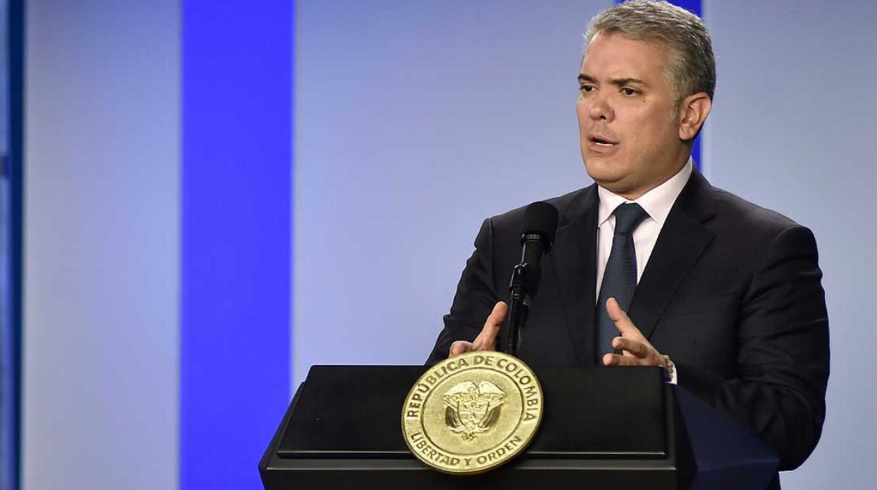 El Presidente de la República, Iván Duque.