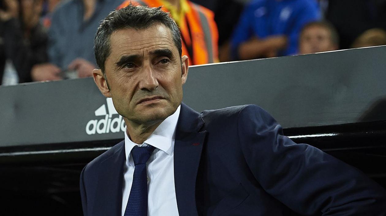 El técnico del Barcelona, Ernesto Valverde.