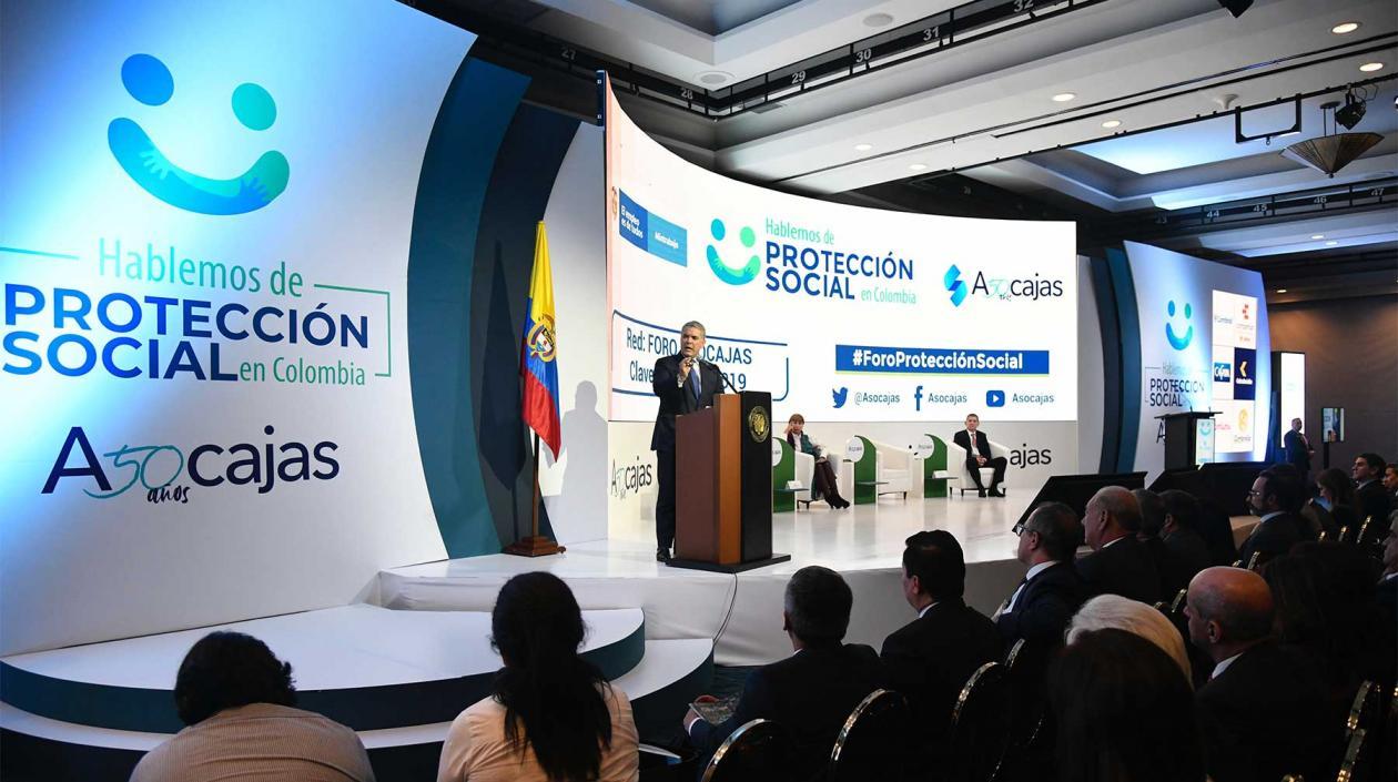 El Presidente Duque en el Congreso de Asocajas.