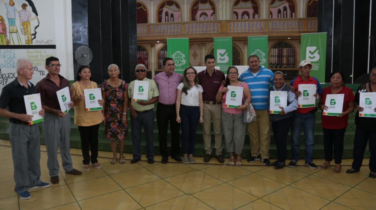 Parte de los beneficiarios.