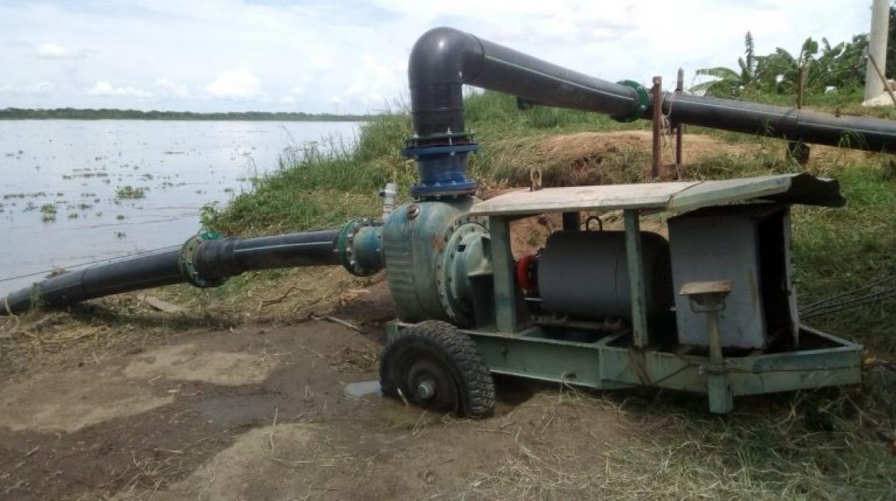 Esta es la bomba móvil prestada por Triple A a Acueducto del Sur.