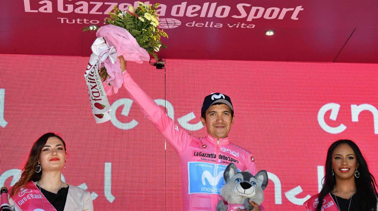 Richard Carapaz, ciclista ecuatoriano, campeón del Giro de Italia 2019. 