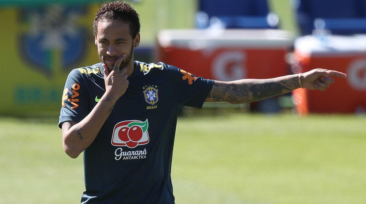 Neymar, delantero brasileño. 