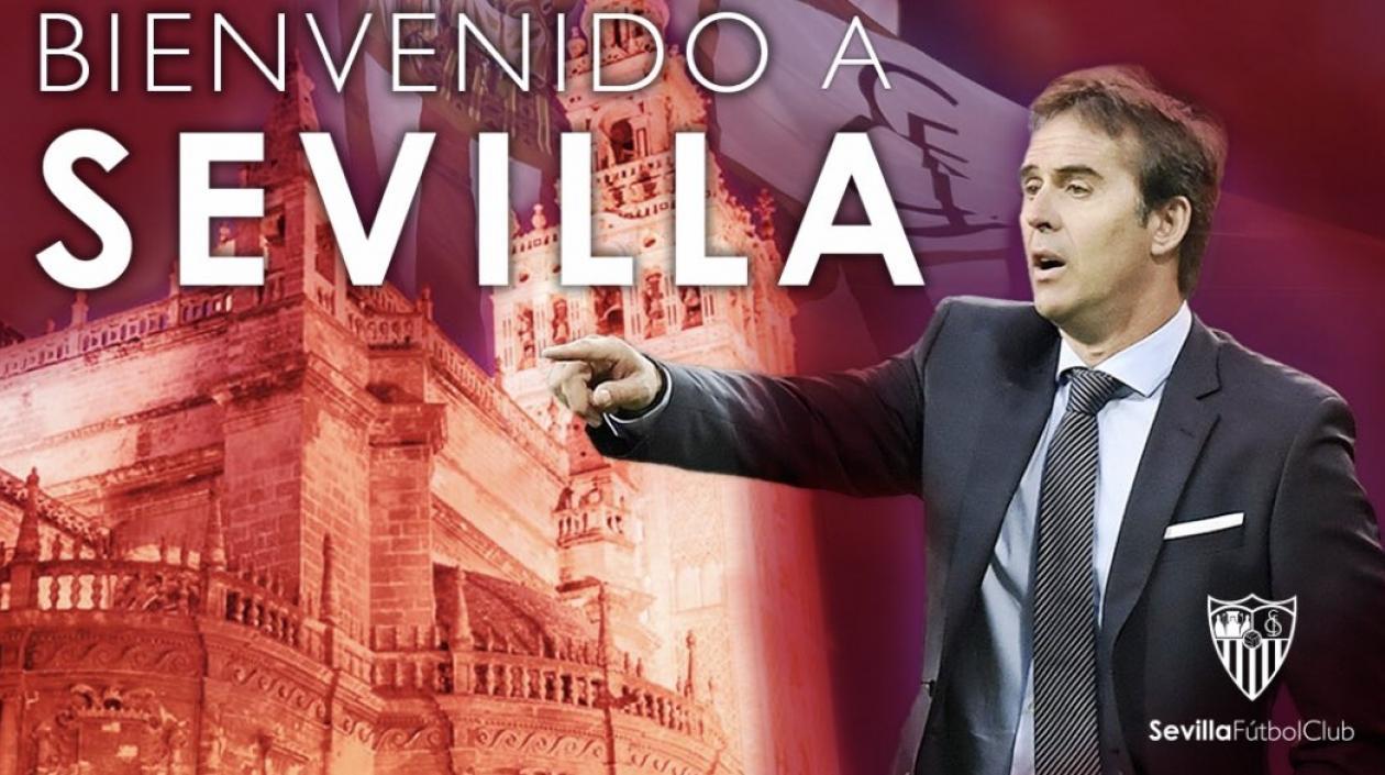 Así fue anunciado el técnico Julen Lopetegui.