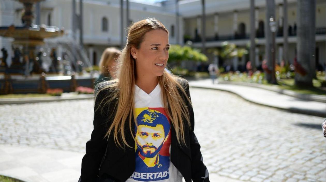 La esposa de Leopoldo López, Lilian Tintori.