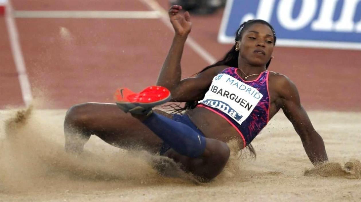 Caterine Ibargüen, atleta colombiana.