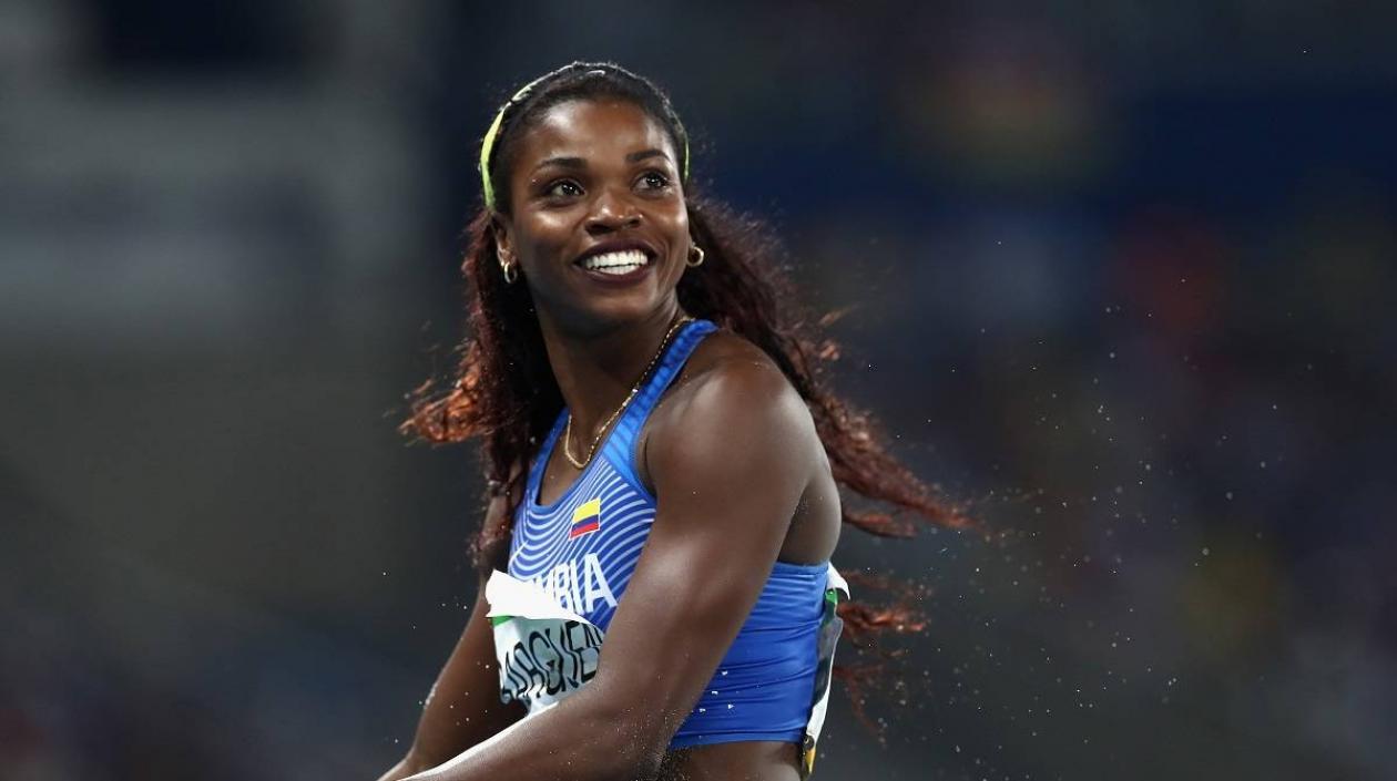 Caterine Ibargüen, atleta colombiana. 