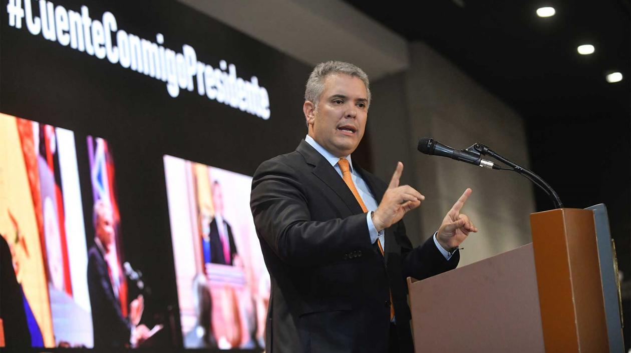 El Presidente de la República, Iván Duque.