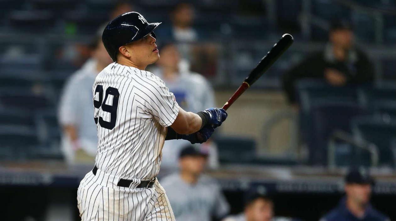 Giovanni Urshela, pelotero colombiano. 