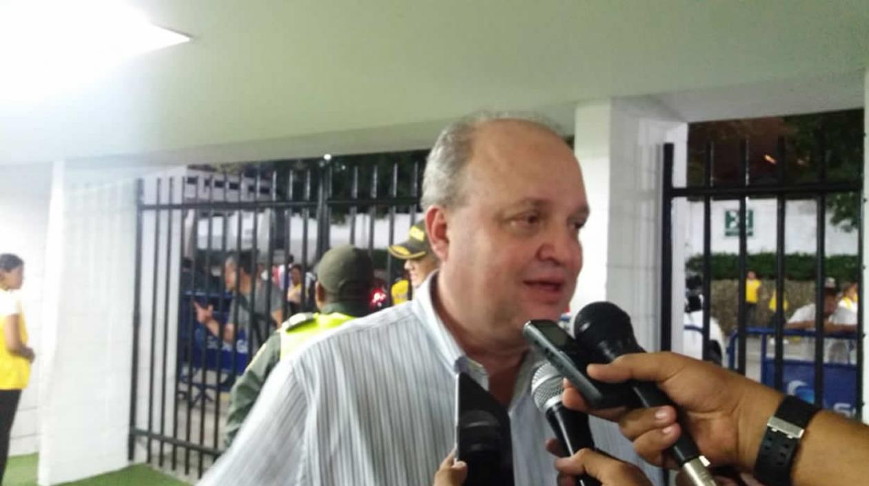 El presidente de la Dimayor, Jorge Enrique Vélez