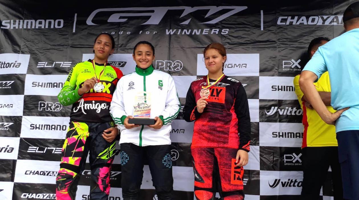 Sharid Fayad Mercado, durante la premiación este sábado en Pereira.