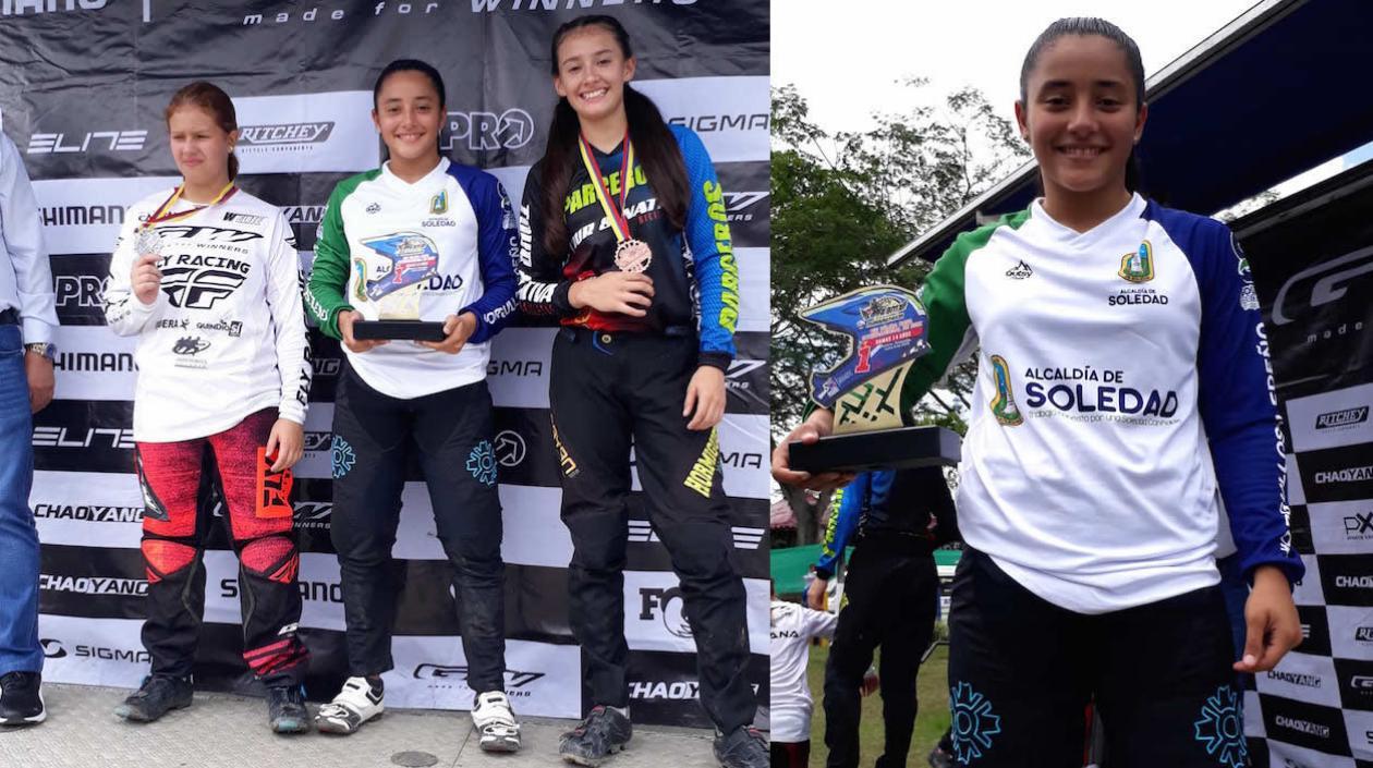 Sharid Fayad durante la premiación de la VIII válida en Pereira.