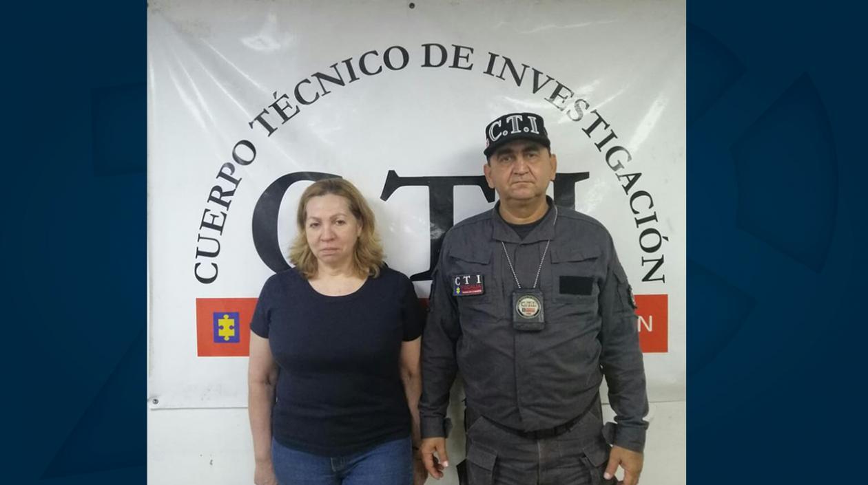 Silvia Gette el día de su captura por el delito de abuso de confianza calificado.