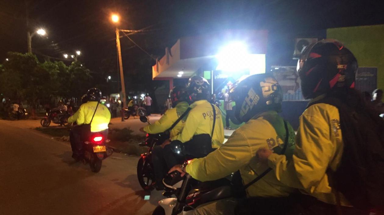 Imagen de los operativos de la Policía.