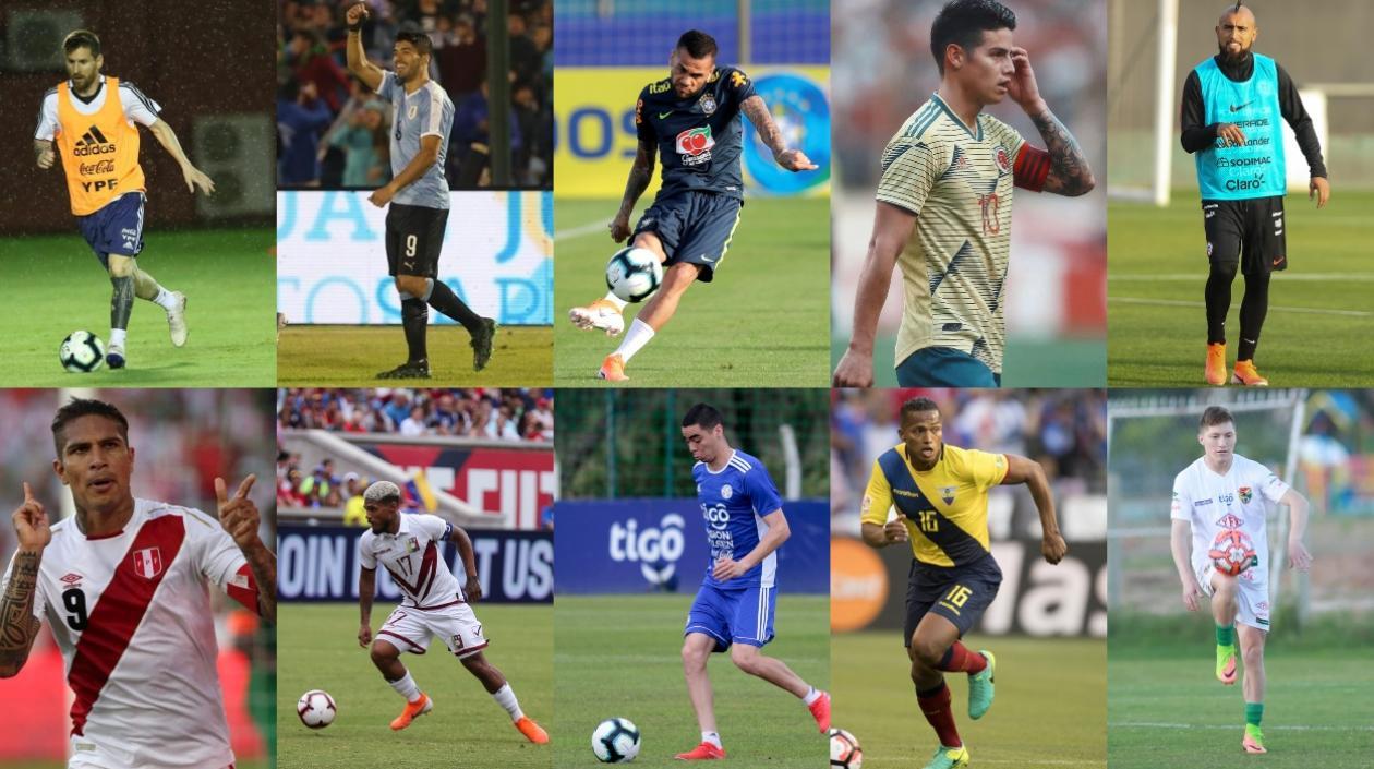 Las 10 estrellas sudamericanas.