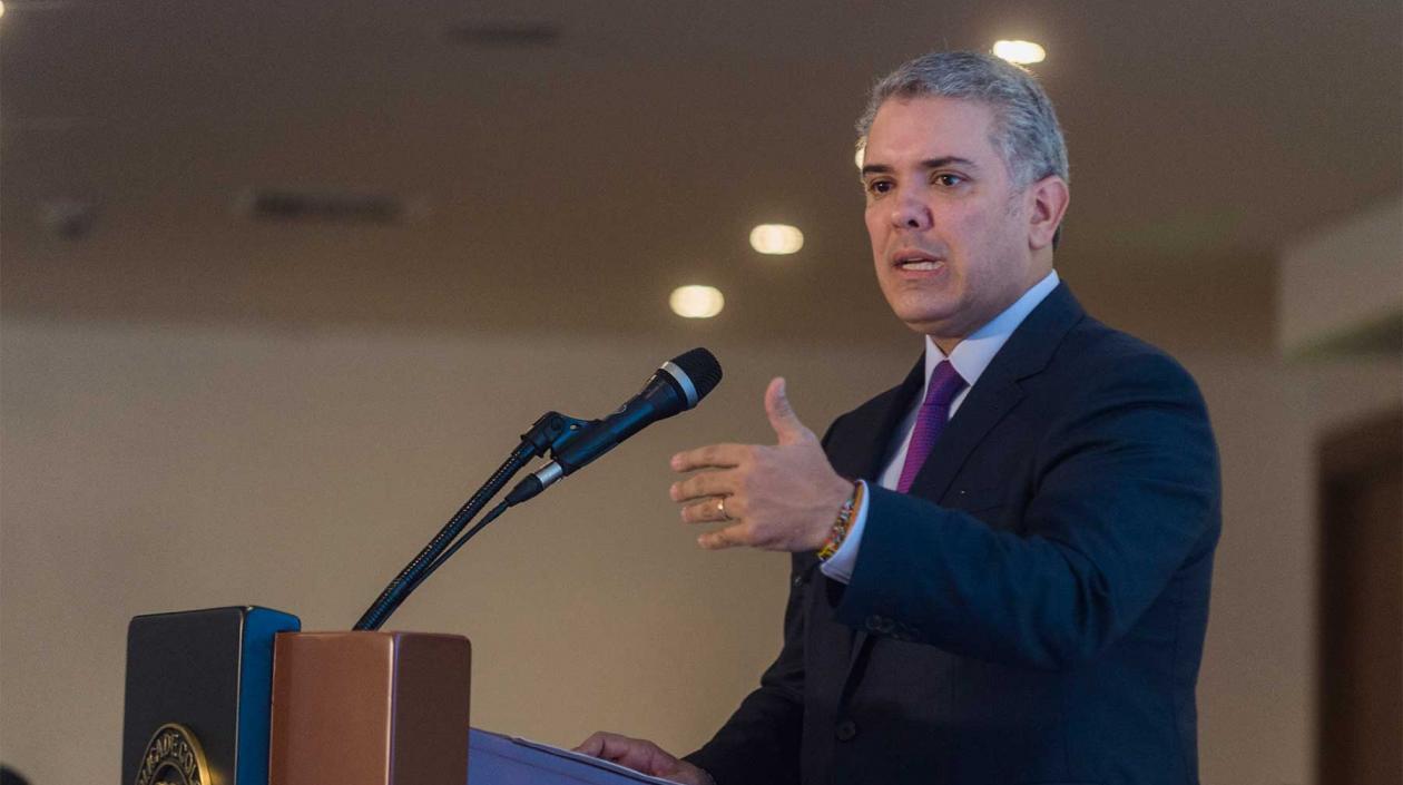 El Presidente de la República, Iván Duque.