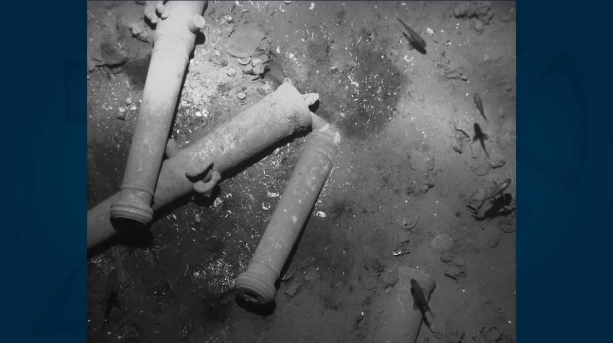 Restos del Galeón San José.