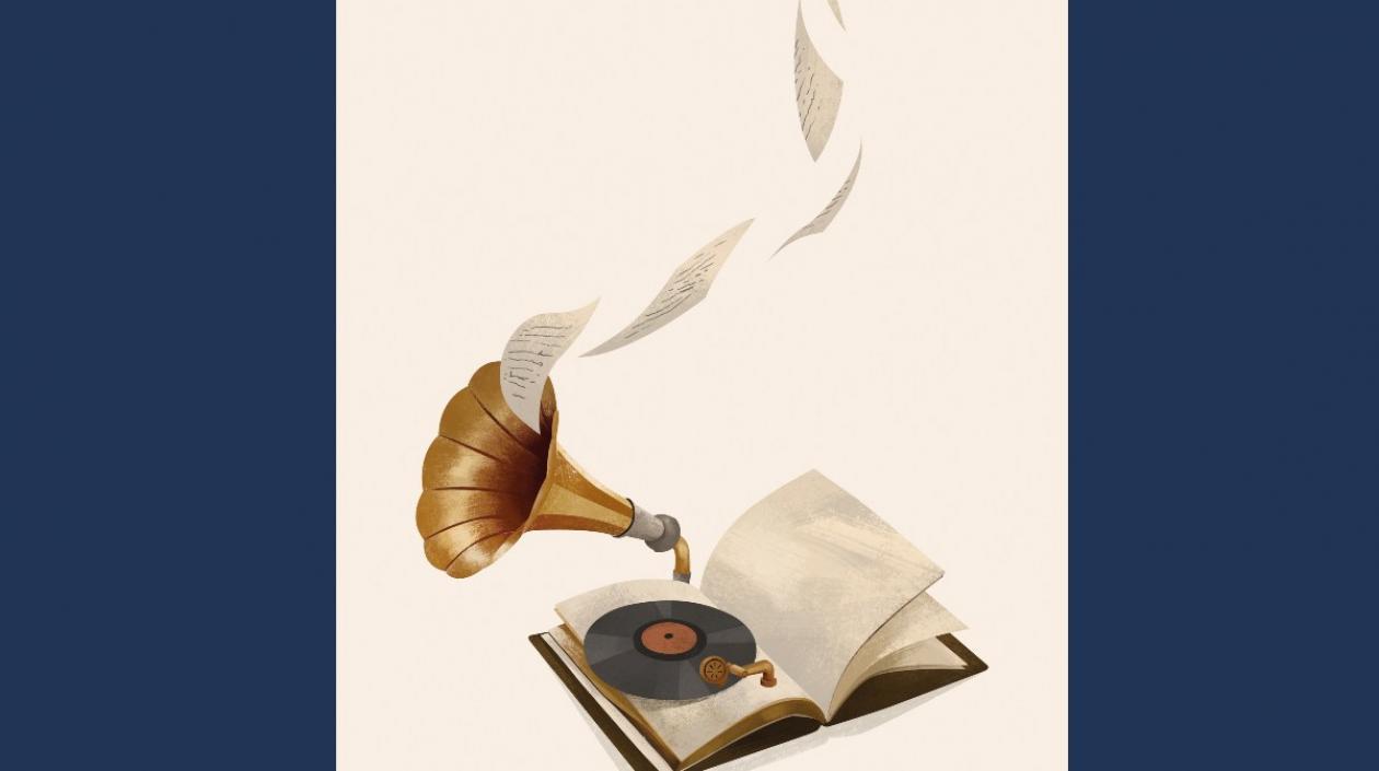 ‘Tocadiscos’, ganador del Primer Concurso de Ilustración Libraq 2019.