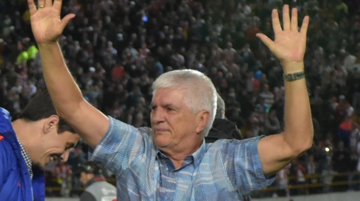 El técnico de Junior, Julio Comesaña.