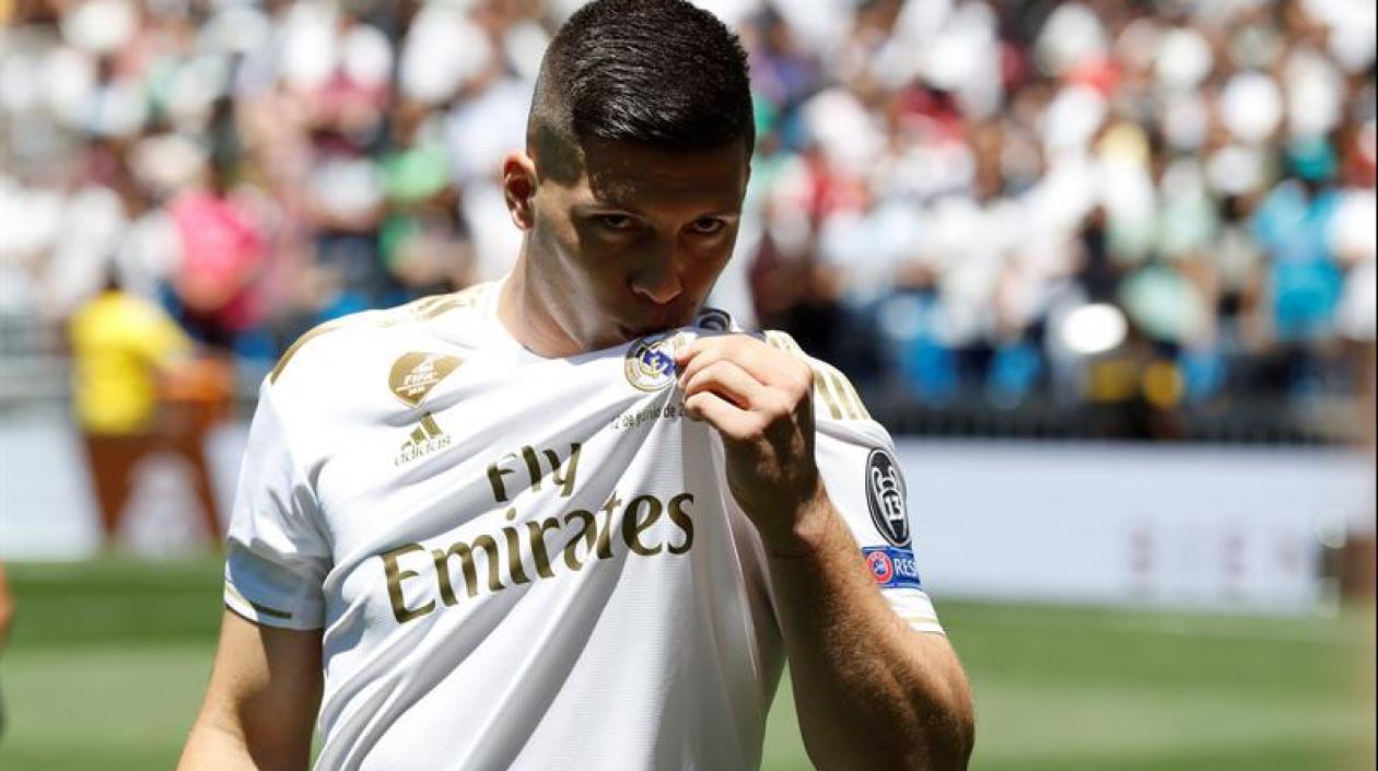 El delantero serbio Luka Jovic.