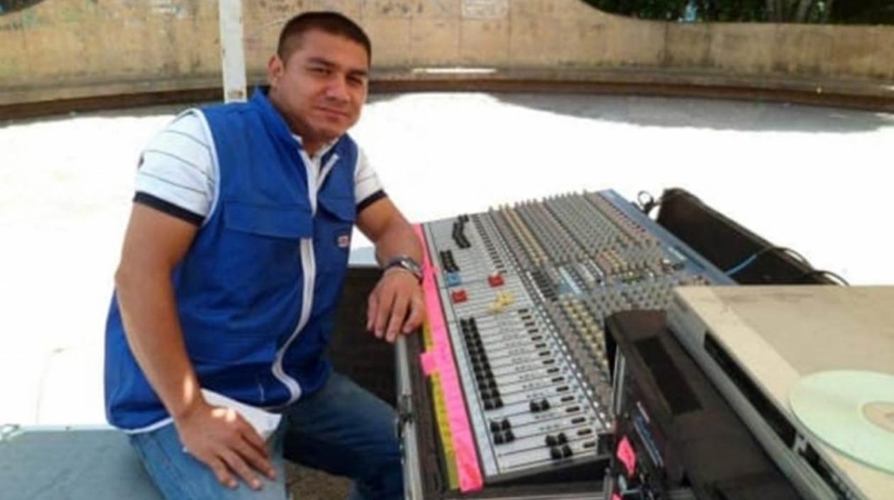 El periodista Libardo Montenegro,