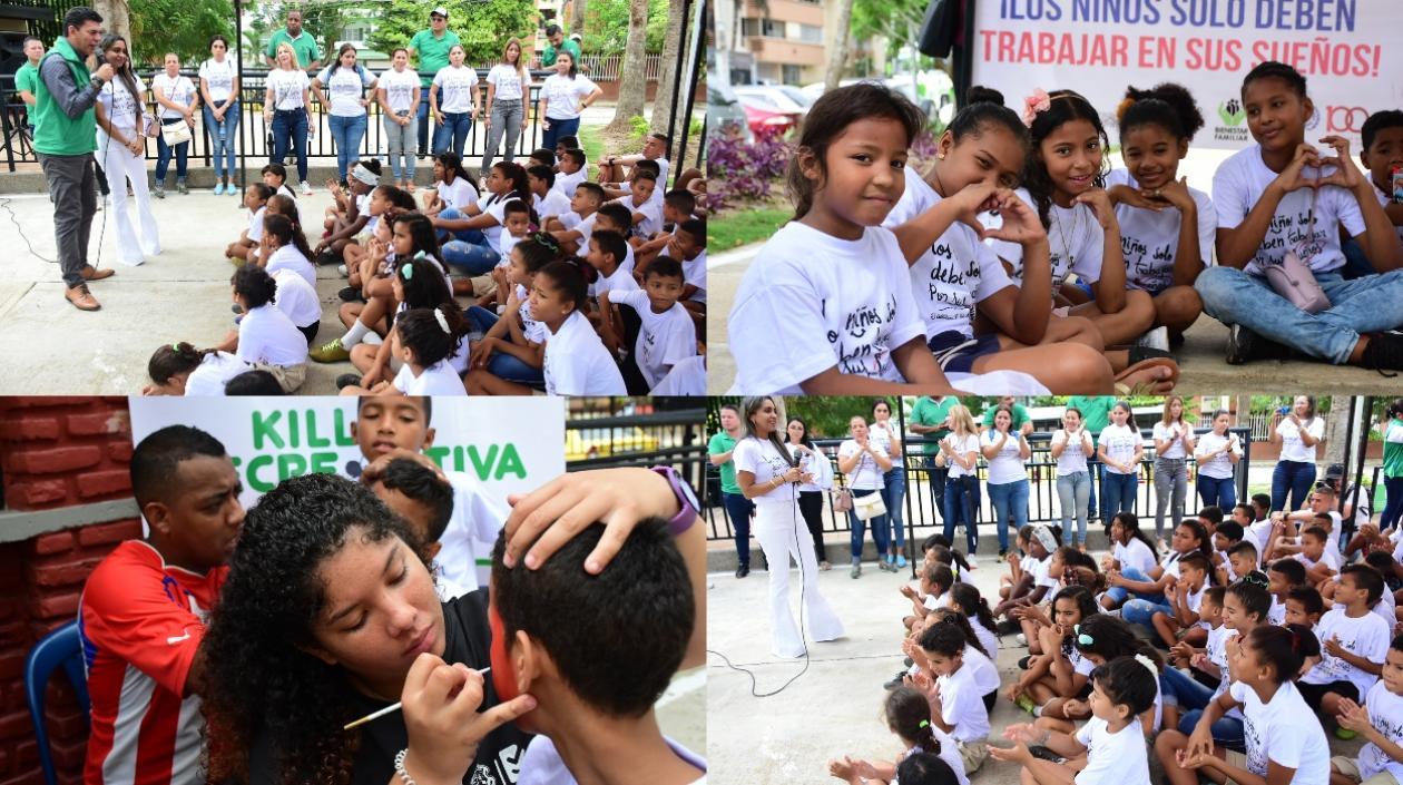 Imágenes de la actividad en el parque Bosques del Norte.