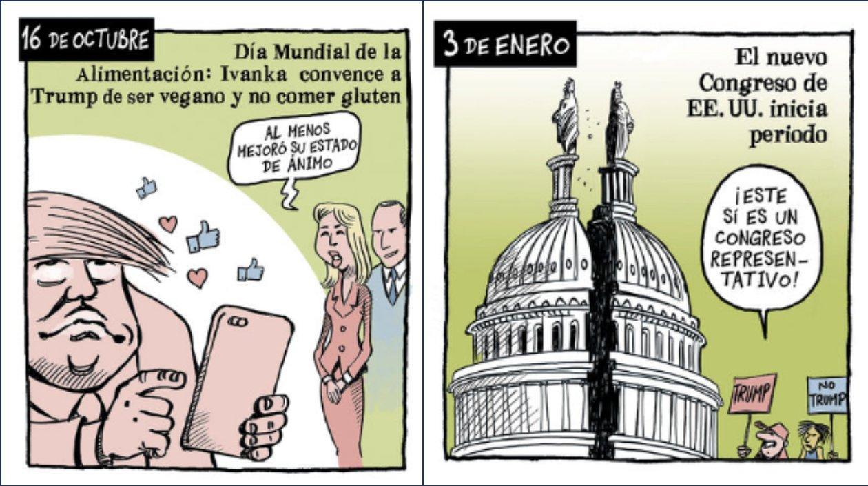 Caricaturas políticas del The New York Times.