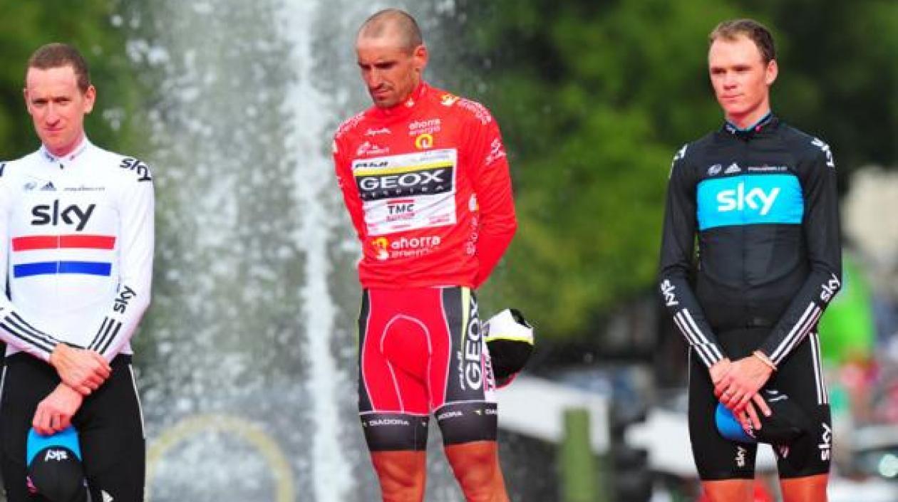 Podio de la Vuelta a España 2011.