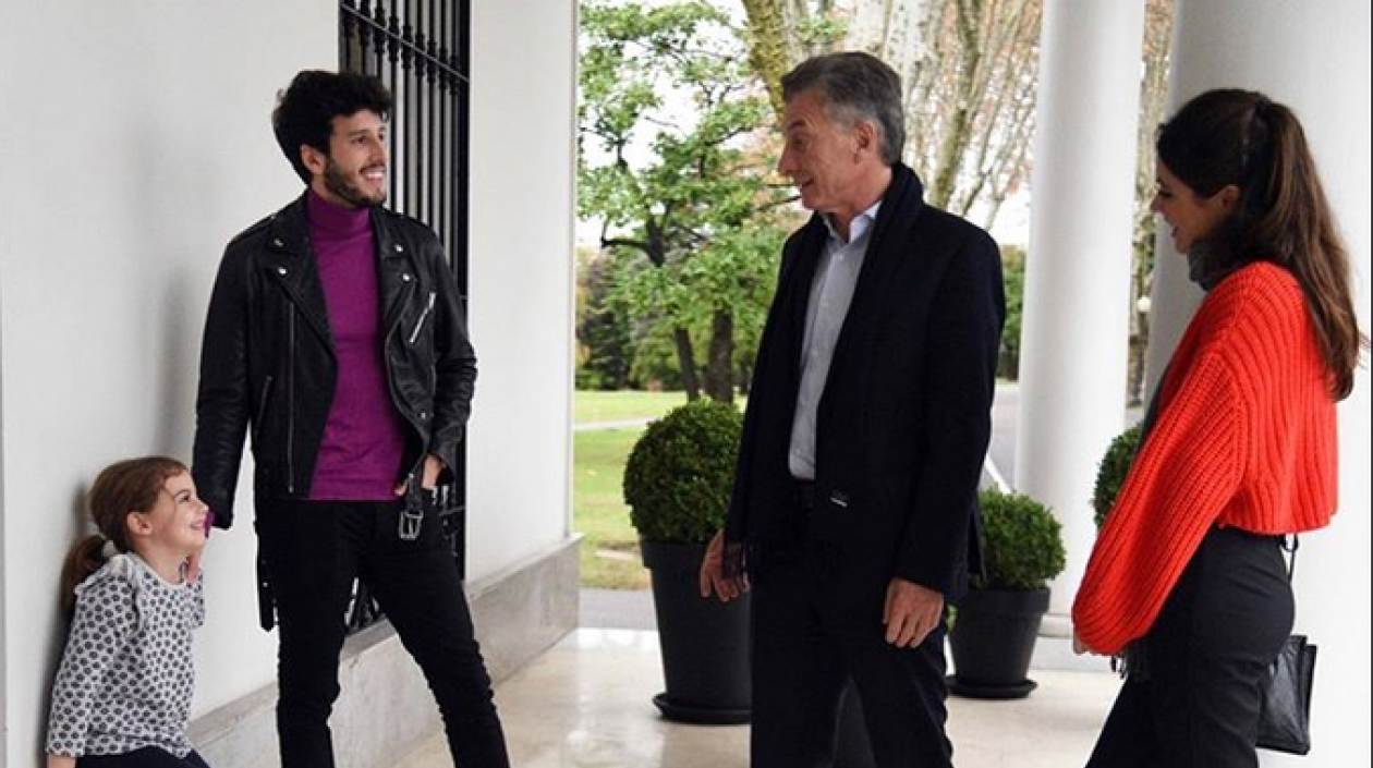 Antonia, la hija del Presidente Macri, es admiradora de Yatra y el artista la visitó.