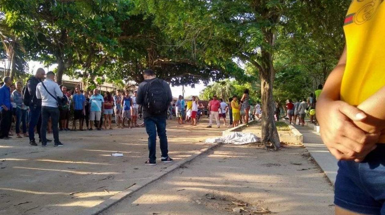 Lugar de los hechos en el barrio El Pueblo.