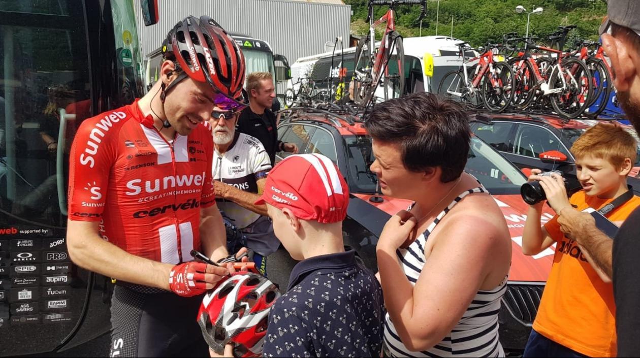 Tom Dumoulin, ciclista holandés. 
