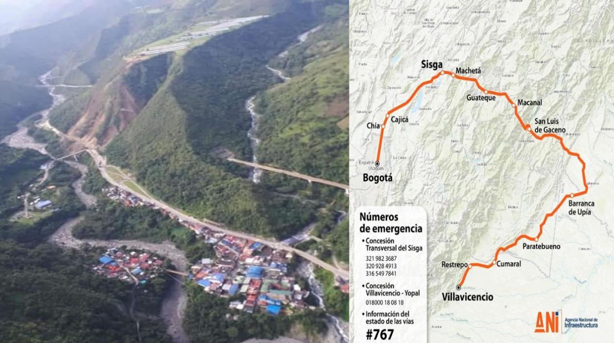 Via alterna Bogotá-Villavicencio