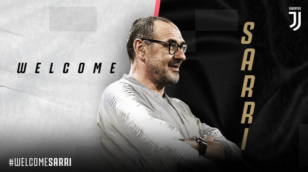 Maurizio Sarri, nuevo técnico de la Juventus. 