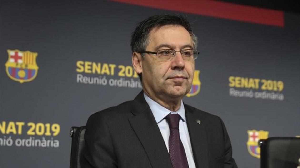 El presidente del Barcelona, Josep Maria Bartomeu.