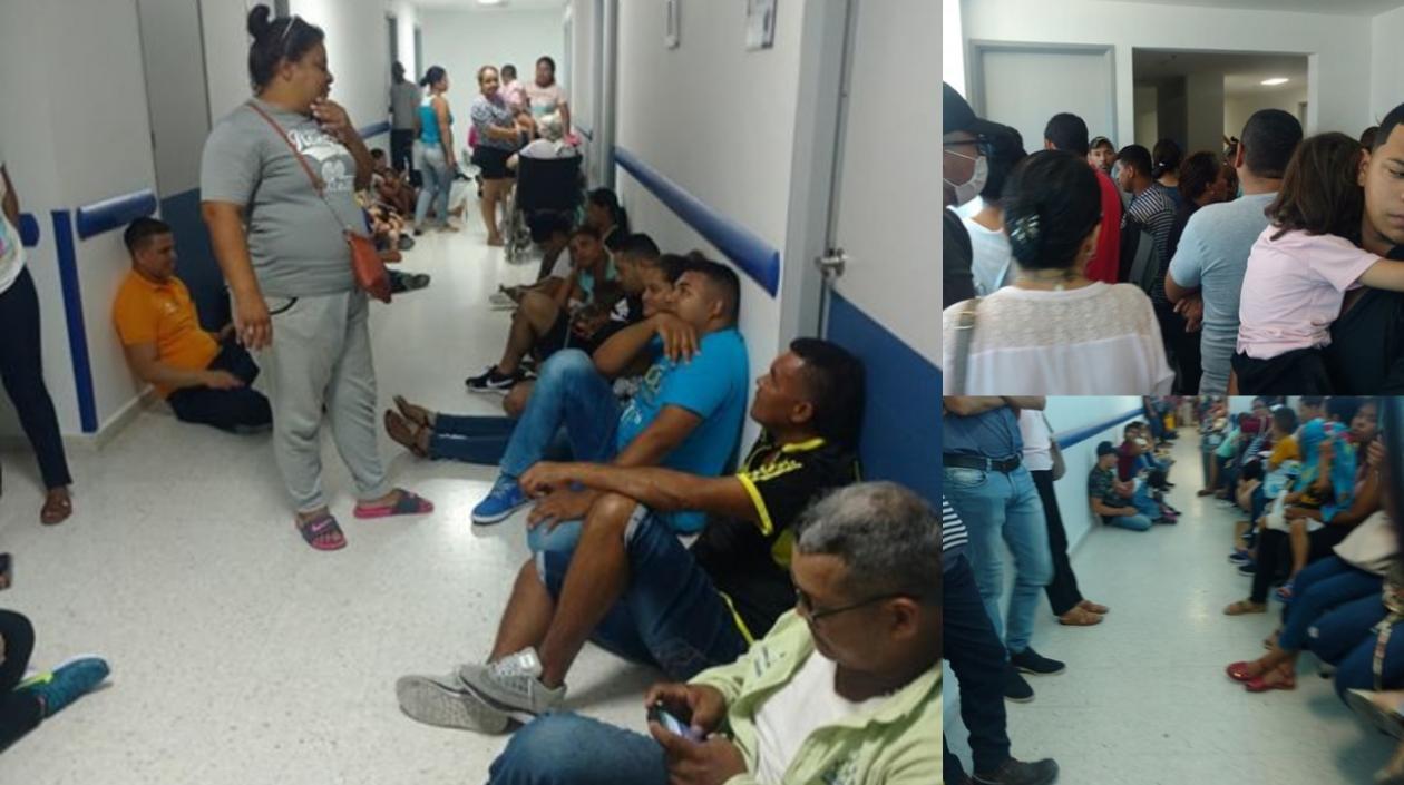 Los pacientes en Salud Total EPS de la calle 30.