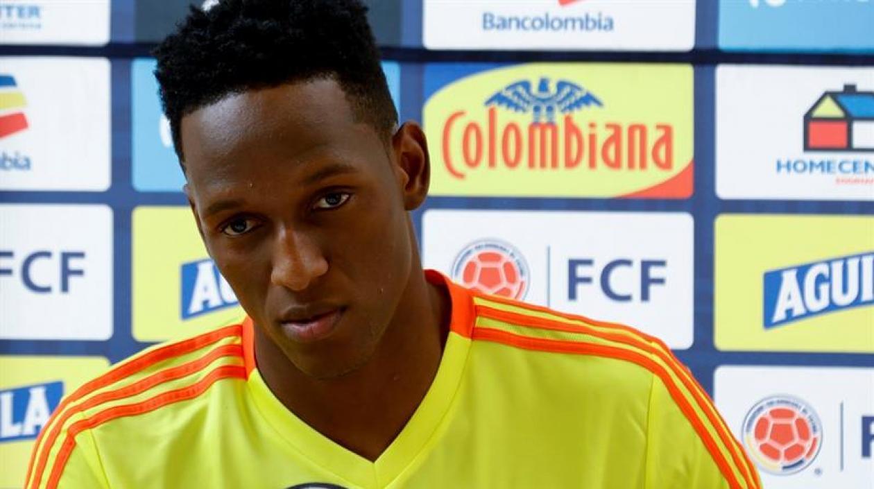 El defensor colombiano Yerry Mina.