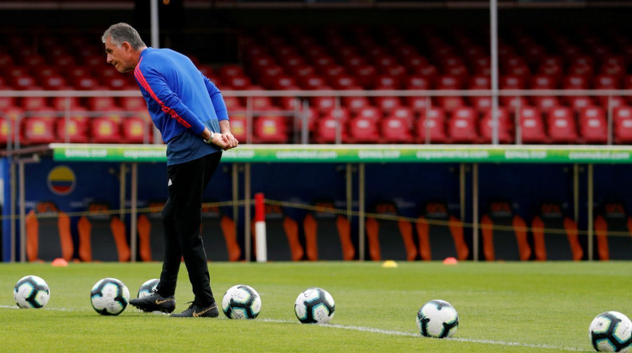 Carlos Queiroz, técnico portugués de la Selección Colombia. 