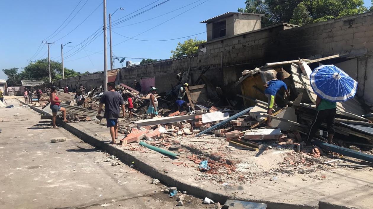 Plaza del Pescado después del desalojo. 
