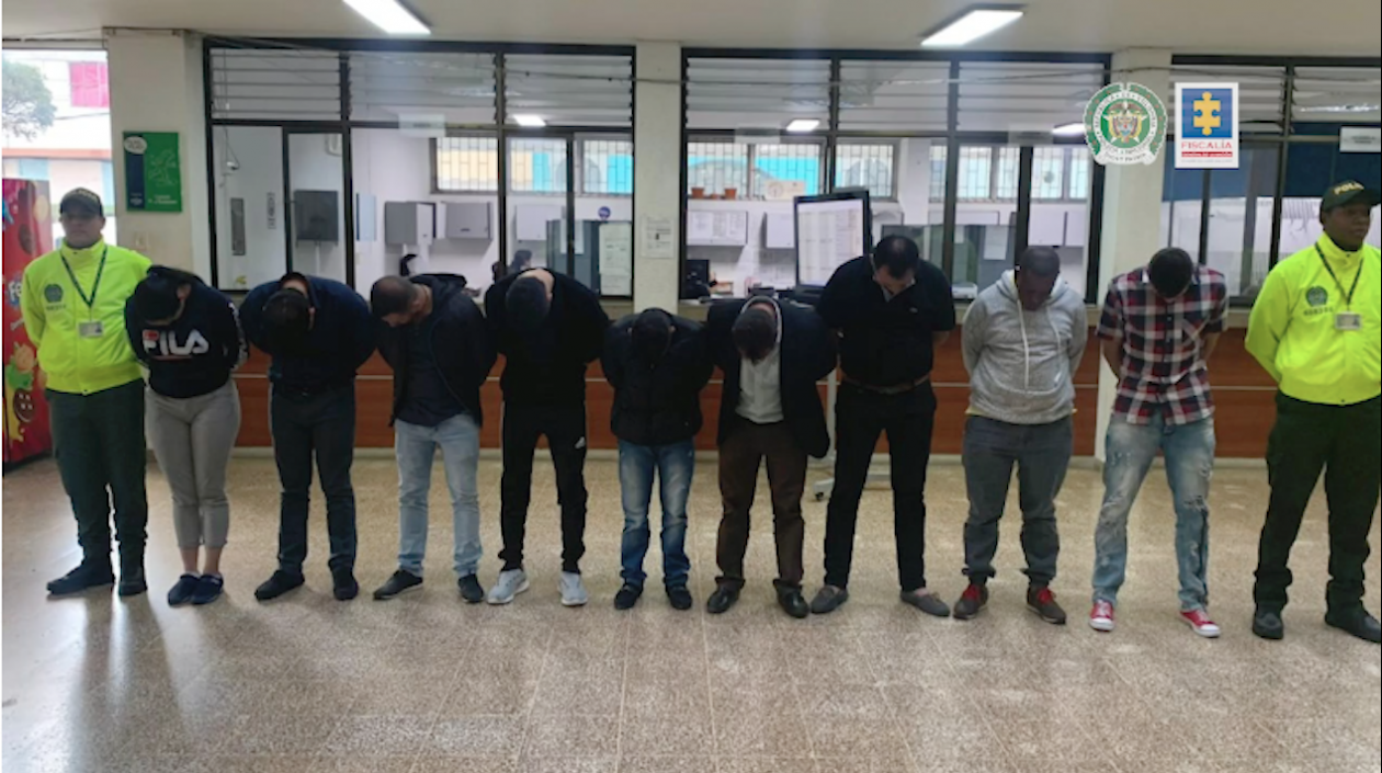 Los capturados de caso de lavado de dinero en la modalidad de hormiga.