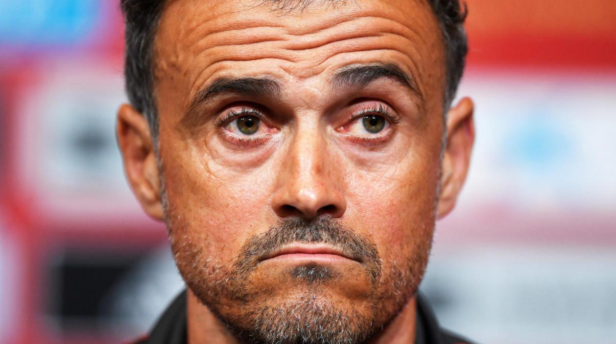 Luis Enrique, entrenador español. 